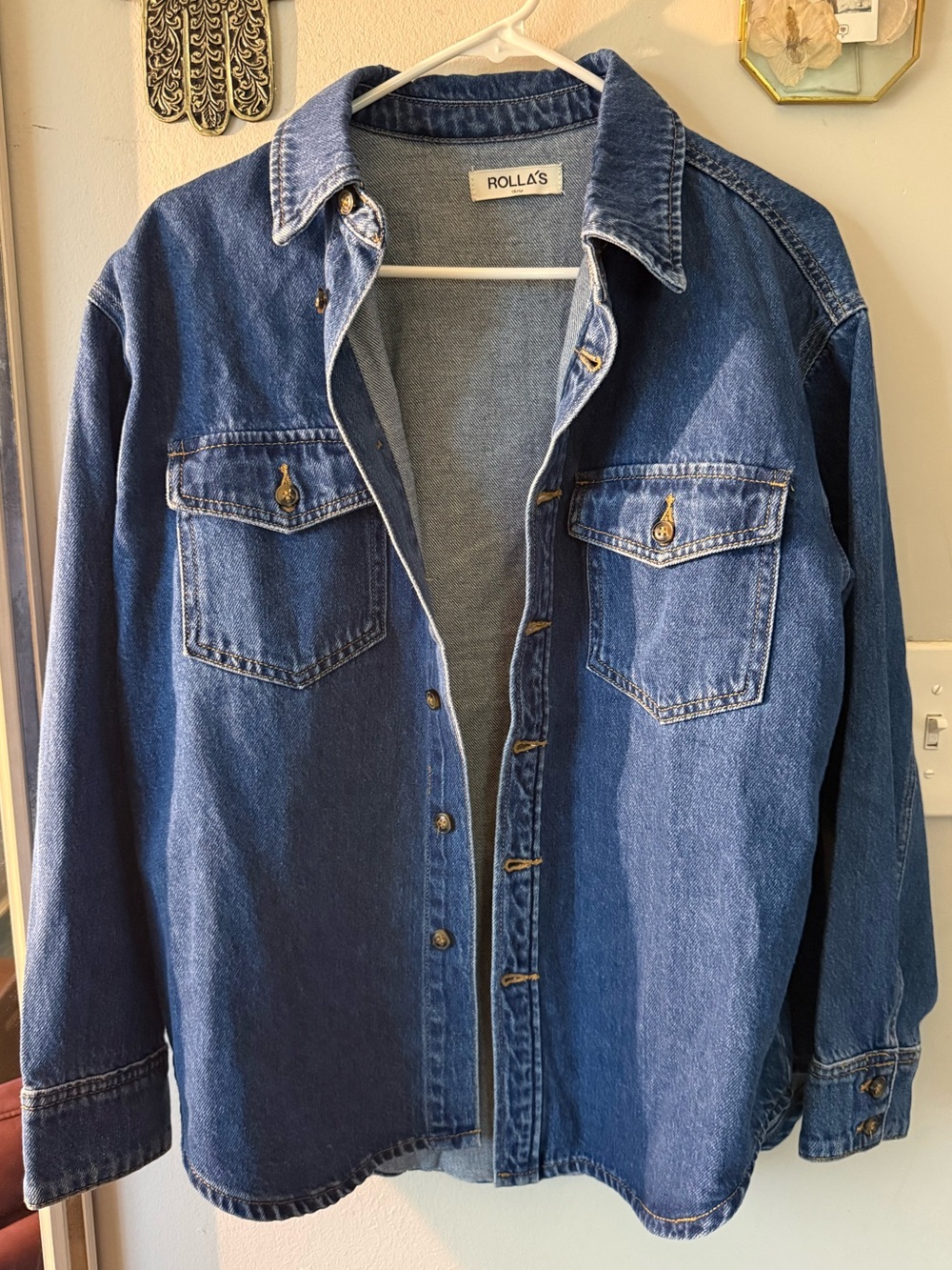 LIKE NEW ROLLA'S Oversized Denim Shirt Jacket - Size 10